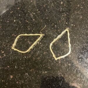 Kendra Scott Gold Open Frame Earrings